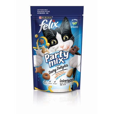 FELIX Party Mix Dairy Delights Dry Cat Treats